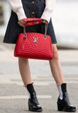 New Wave Chain Tote - Red, White, Black