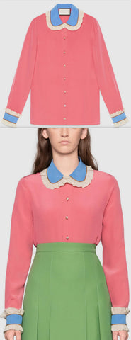 Ruffle-Trim Shirt