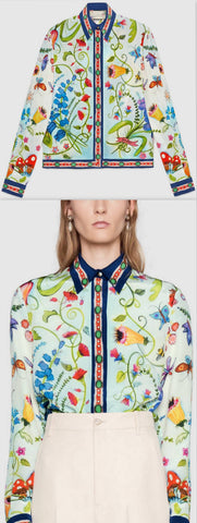 'Unskilled Worker' Garden Printed Shirt