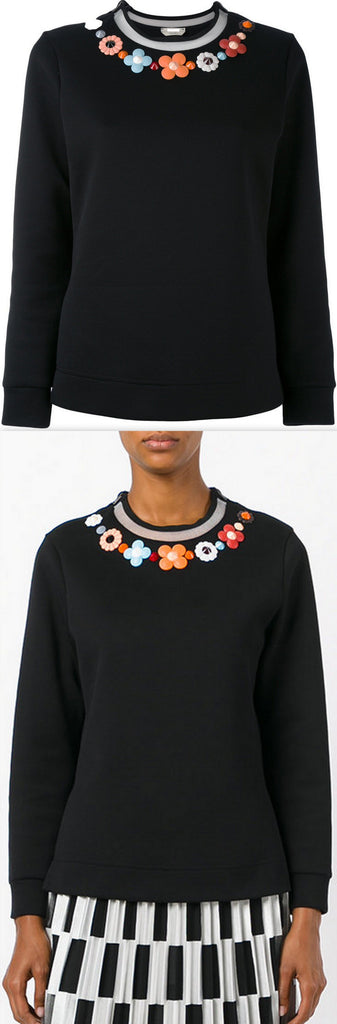 Floral Embroidered Sweater