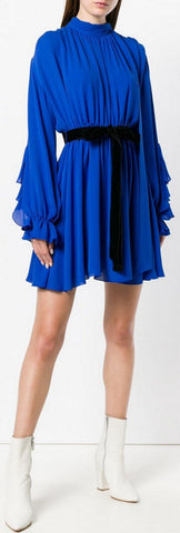 Flowing Mini Dress, Blue