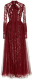 Chest Cut-Out Dress, Burgundy | DESIGNER INSPIRED FASHIONS