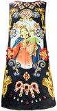 Jewel-Embellished Jacquard Mini Dress