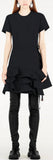 Short Sleeve Dress with Frilled Skirt