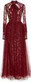 Chest Cut-Out Dress, Burgundy | DESIGNER INSPIRED FASHIONS