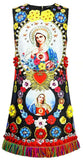 Embellished Fringed Mini Dress