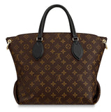 Flower Zipped MM Monogram Tote - Black, Bordeaux/Red, Beige
