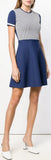 Optical V Skater Dress