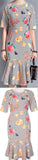 Printed Flared Dress