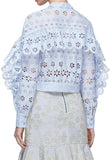 Ruffle Broderie Anglaise Cropped Top