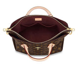 Flower Zipped MM Monogram Tote - Black, Bordeaux/Red, Beige