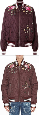 Embroidered Bomber Jacket