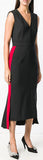 Asymmetrical Contrast-Stripe Dress | DESIGNER INSPIRED FASHIONS