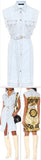 Denim Dress with Baroque Back | DESIGNER INSPIRED FASHIONS