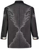 Embroidered Oversized Blazer