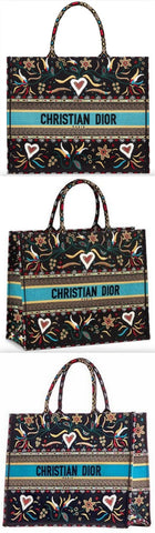 Embroidered Canvas Book Tote Bag | DESIGNER INSPIRED FASHIONS