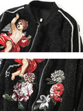 Embroidered Bomber Jacket