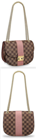Wight Damier Ebene Handbag, Magnolia Pink