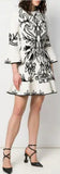 Jacquard Knit Mini Dress