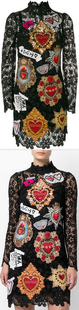 Appliqu̩ Detail Lace Dress