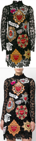 Appliqu̩ Detail Lace Dress