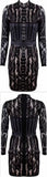 Black Corset Lace Stretchy Bodycon Mini Dress