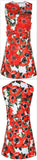Floral Appliques Embellished Mini Dress