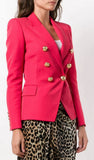 Fuchsia Double-Button Blazer