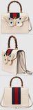 Ostrich Top Handle Bag with Moth