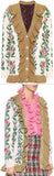 Ruffle Knit Cardigan Sweater