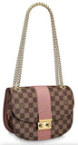 Wight Damier Ebene Handbag, Magnolia Pink