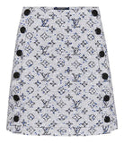 Logo Standing Collar Jacket and Skirt Set