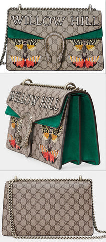 'Dionysus' Embroidered Shoulder Bag - Willow Hill