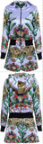 Multi Printed Jacket & Short Set