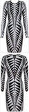 'Jagged Edge' Knit Bodycon Mini Dress