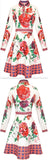 Floral Print Mini Polo-Dress, White