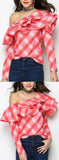 Ruffled Lattice Top