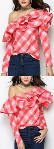 Ruffled Lattice Top