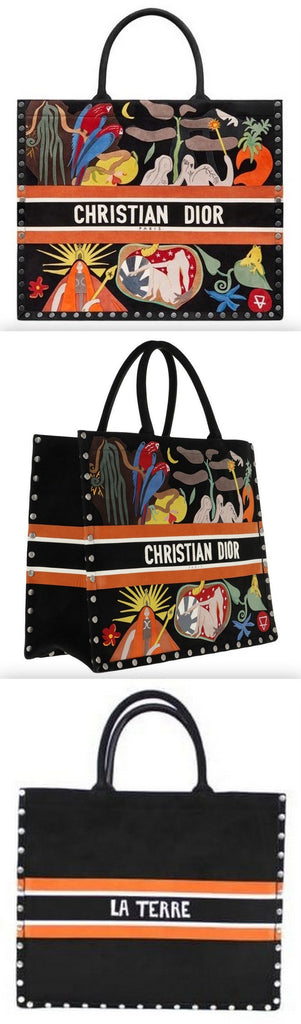 Book Tote Bag in Multi Colored Calfskin