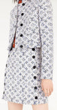 Logo Standing Collar Jacket and Skirt Set