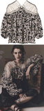 Strappy Embroidered Top
