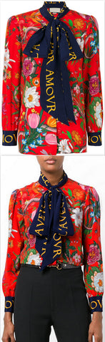 L‰۪Aveugle Par Amour Floral Blouse