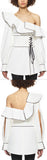 Canvas Corset Belted Tunic Top