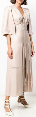 Cape Style Sleeves Dress, Light Pink | DESIGNER INSPIRED FASHIONS