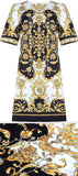 Baroque Print Embellished Mini Dress | DESIGNER INSPIRED FASHIONS
