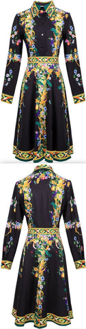 Floral Print Shirt Dress