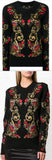 Floral Embroidered Cashmere Sweater