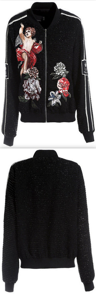 Embroidered Bomber Jacket