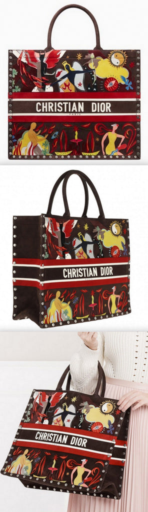 Fire Element Suede Earth Book Tote