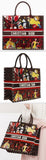 Fire Element Suede Earth Book Tote
